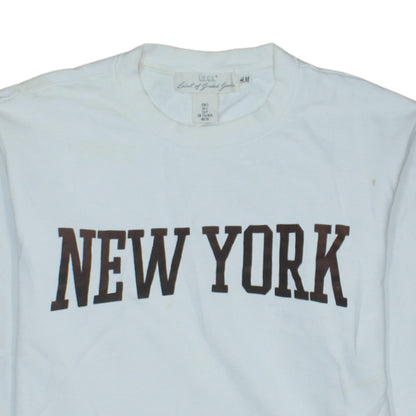 Womens UK Size S H&M White Pullover Sweatshirt