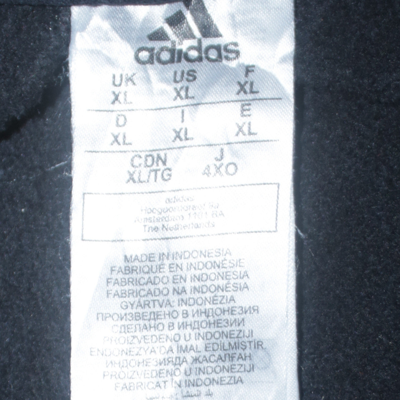 Mens UK Size XL adidas Regular Fit Jogger Black Trousers