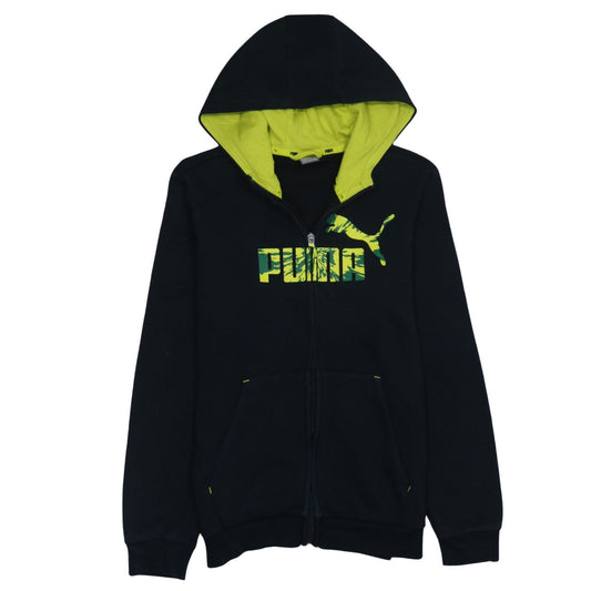Boys UK Size 14-15 Years PUMA Black Full Zip Hoodie