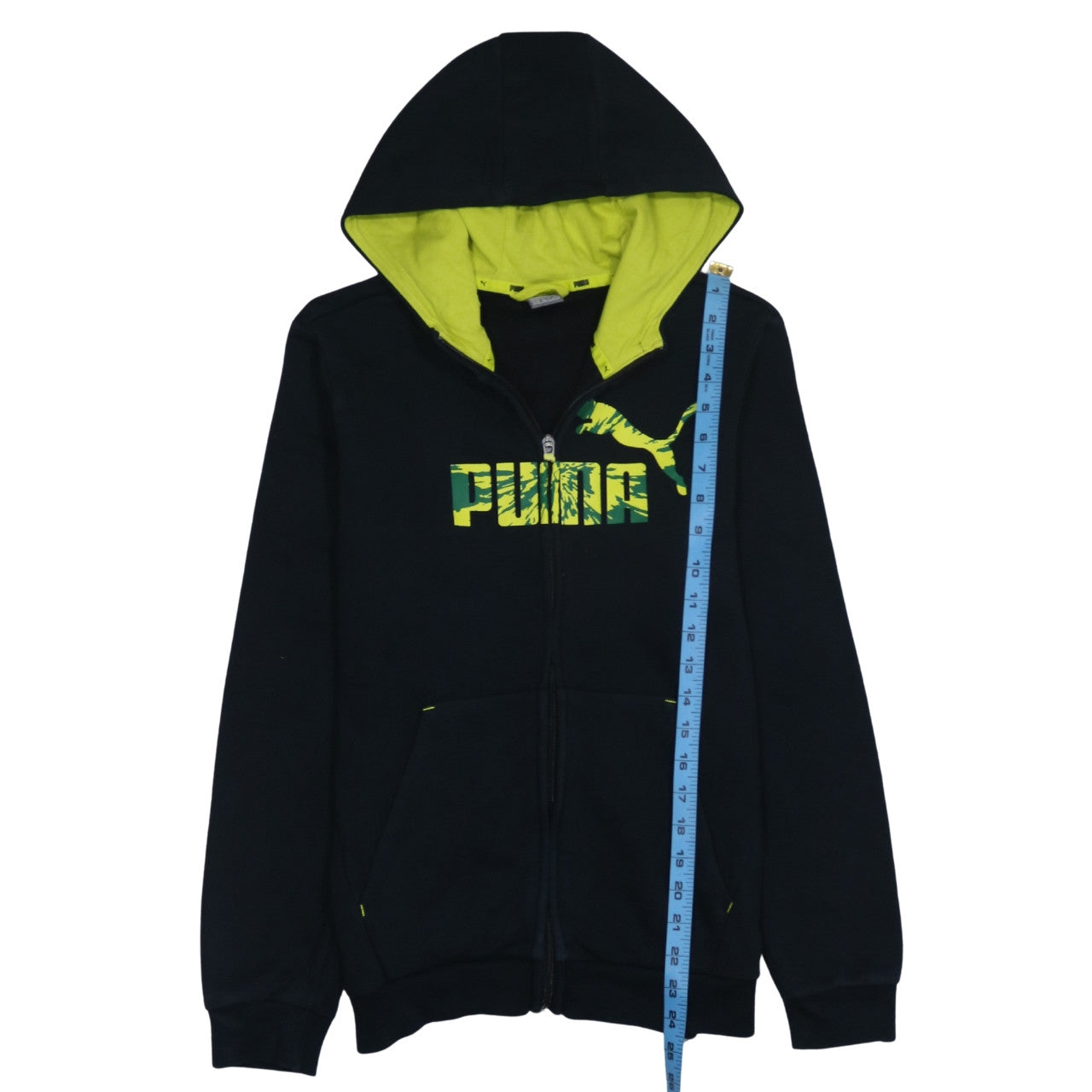 Boys UK Size 14-15 Years PUMA Black Full Zip Hoodie