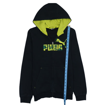 Boys UK Size 14-15 Years PUMA Black Full Zip Hoodie