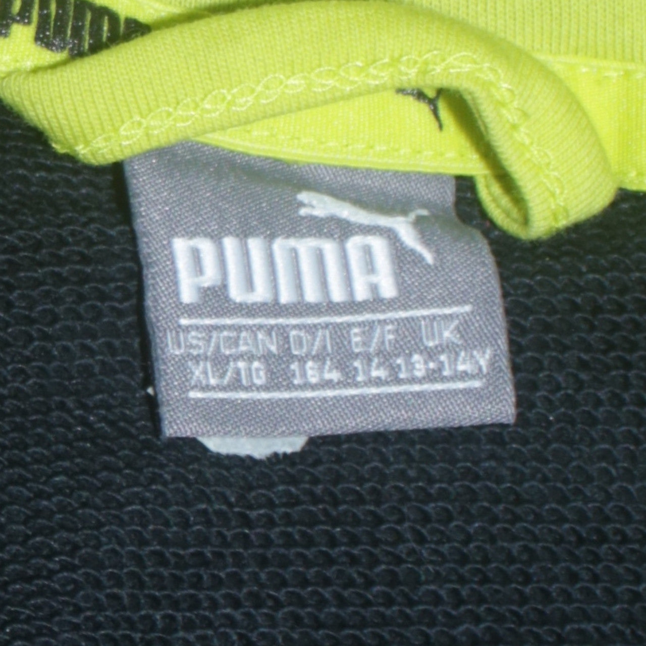 Boys UK Size 14-15 Years PUMA Black Full Zip Hoodie