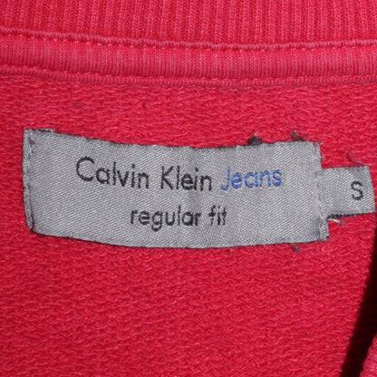 Mens UK Size S Calvin Klein Red Pullover Sweatshirt