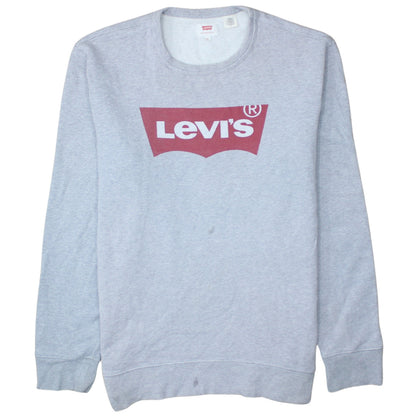 Mens UK Size M Levi's Grey Pullover Sweatshirt