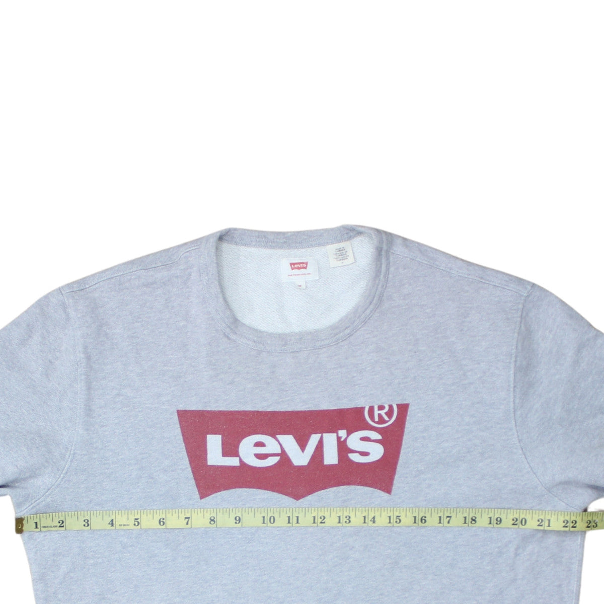 Mens UK Size M Levi's Grey Pullover Sweatshirt