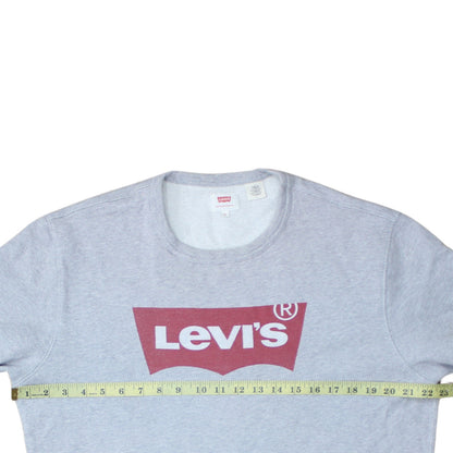 Mens UK Size M Levi's Grey Pullover Sweatshirt