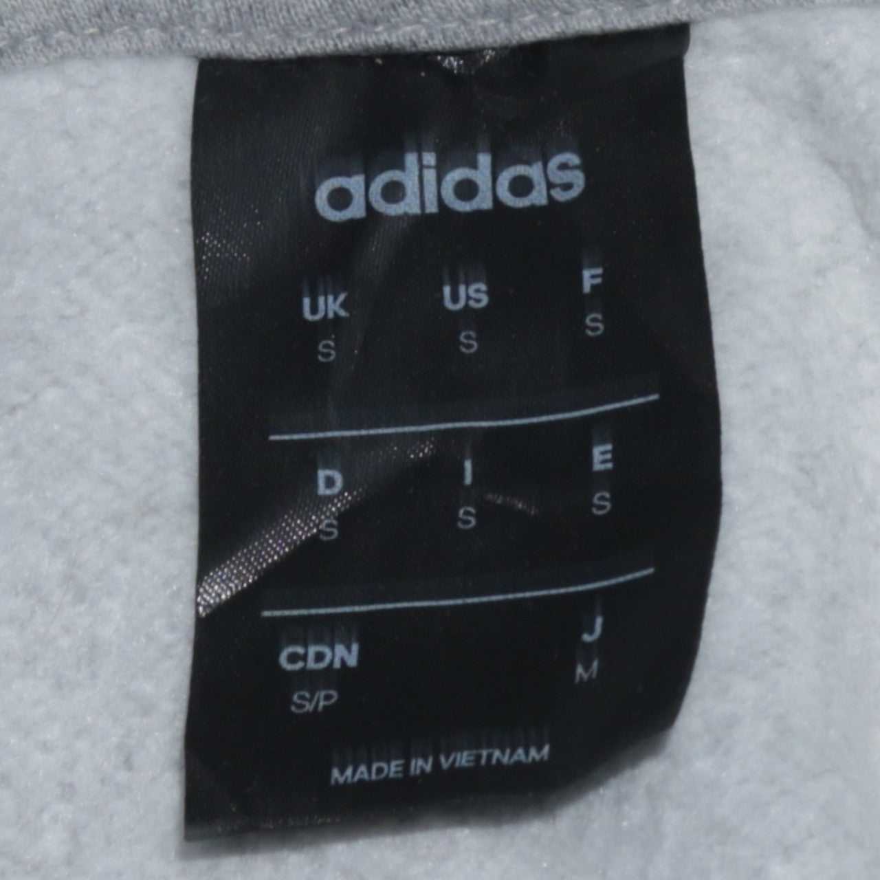 Mens UK Size S adidas Grey Pullover Hoodie