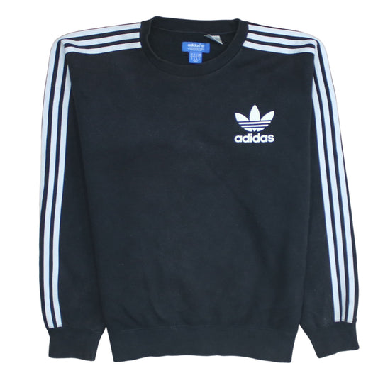 Mens UK Size M adidas Black Pullover Sweatshirt