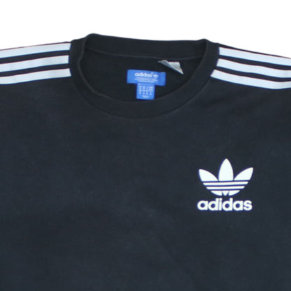 Mens UK Size M adidas Black Pullover Sweatshirt