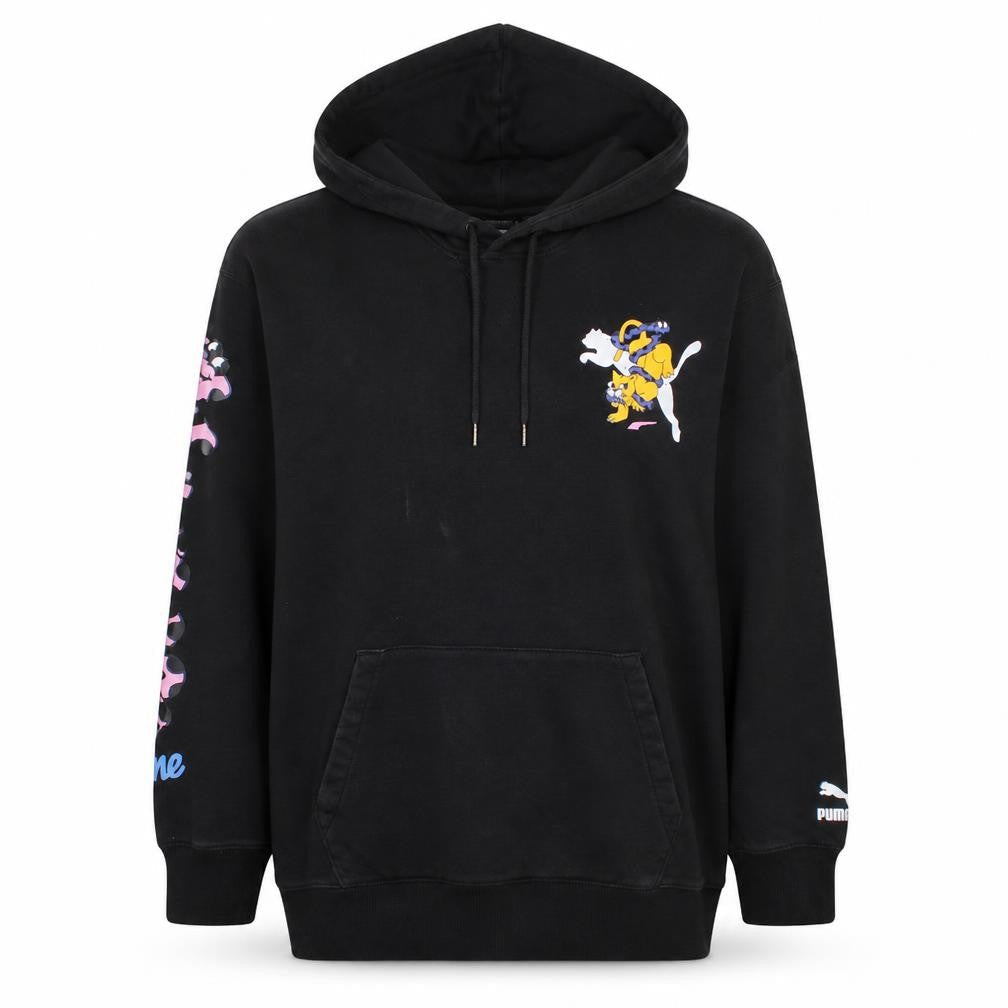Womens UK Size M PUMA Black Pullover Hoodie