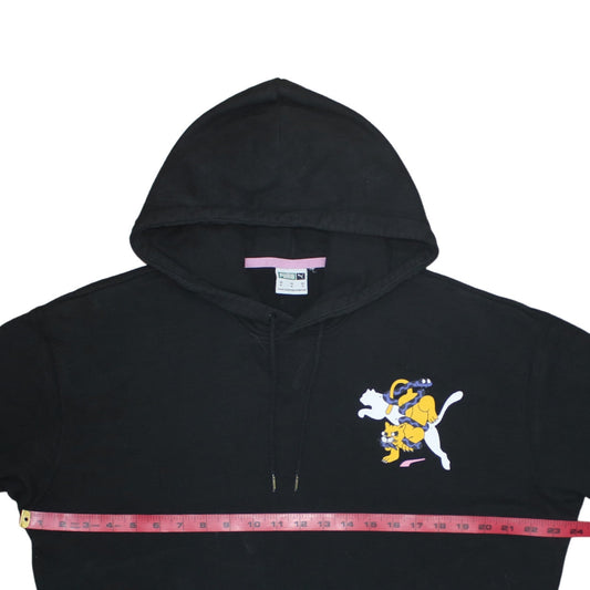 Womens UK Size M PUMA Black Pullover Hoodie