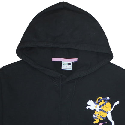 Womens UK Size M PUMA Black Pullover Hoodie