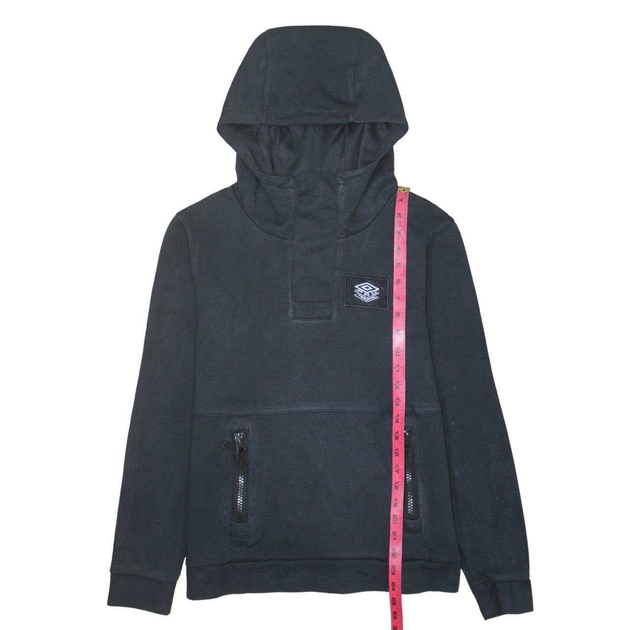 Mens UK Size L Umbro Black Pullover Hoodie