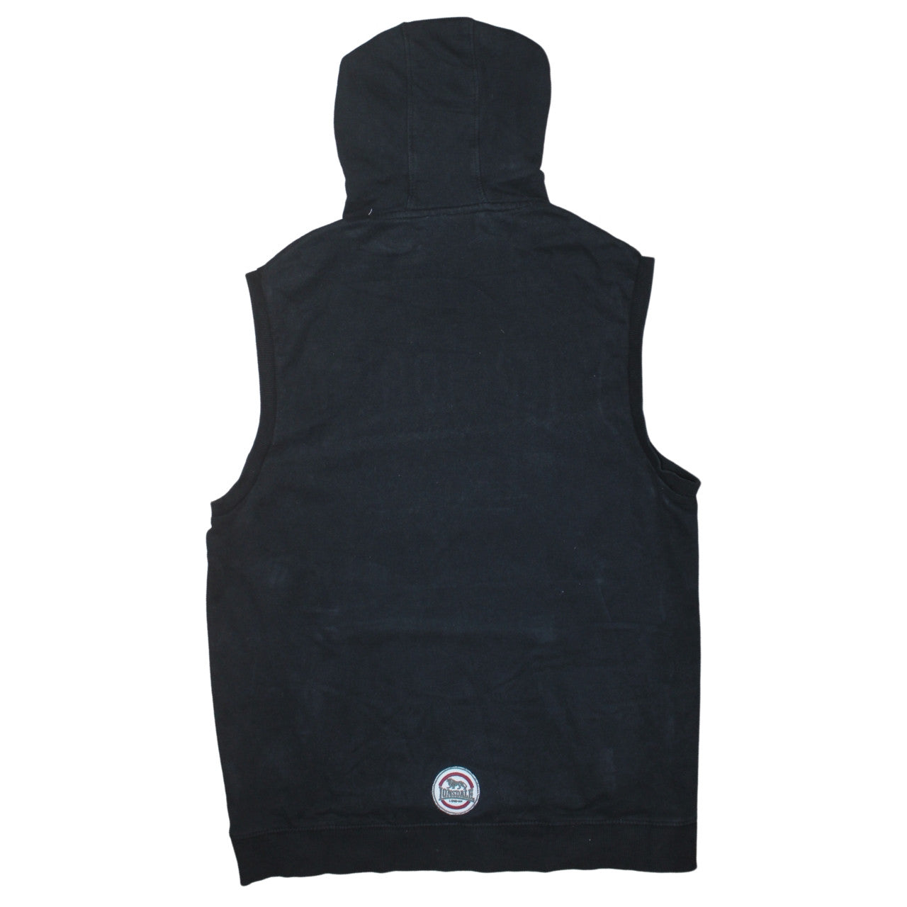Mens UK Size L Lonsdale Black Vest Hoodie