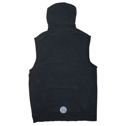 Mens UK Size L Lonsdale Black Vest Hoodie