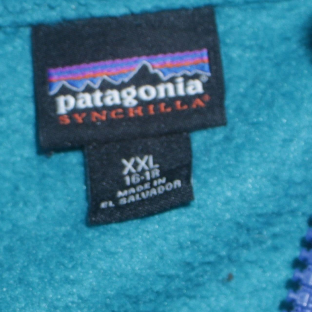 Boys UK Size 16 Years Patagonia Blue Fleece Jacket