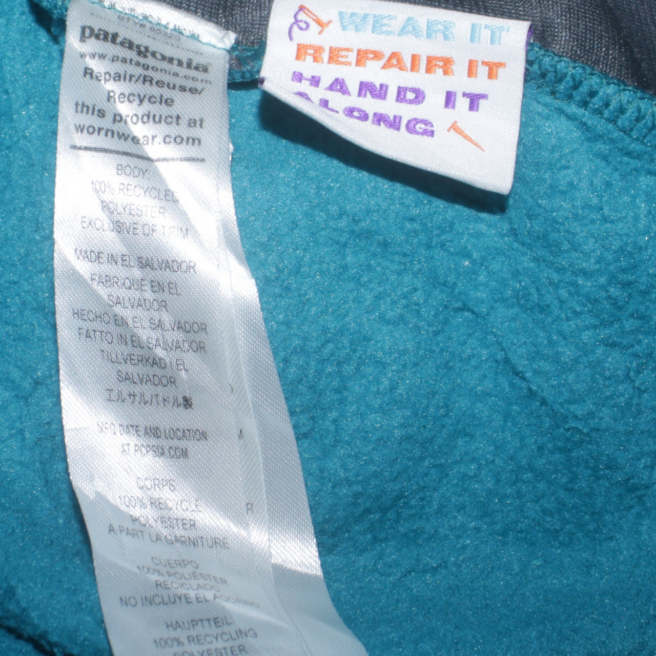 Boys UK Size 16 Years Patagonia Blue Fleece Jacket