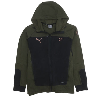 Mens UK Size L PUMA Green Full Zip Hoodie