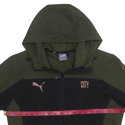 Mens UK Size L PUMA Green Full Zip Hoodie