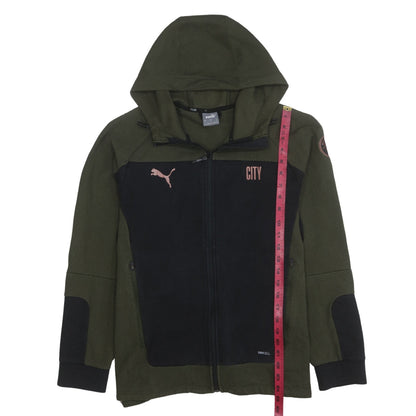 Mens UK Size L PUMA Green Full Zip Hoodie