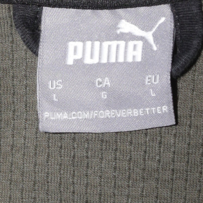 Mens UK Size L PUMA Green Full Zip Hoodie