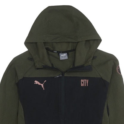 Mens UK Size L PUMA Green Full Zip Hoodie