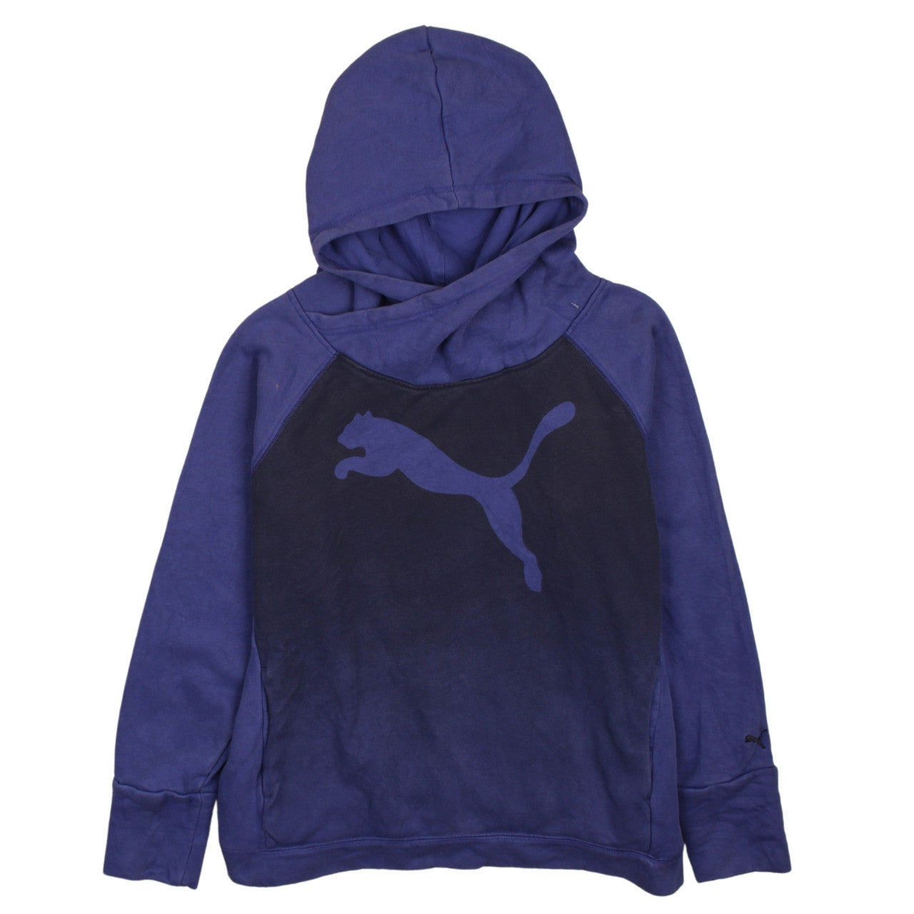 Womens UK Size 16 PUMA Blue Pullover Hoodie