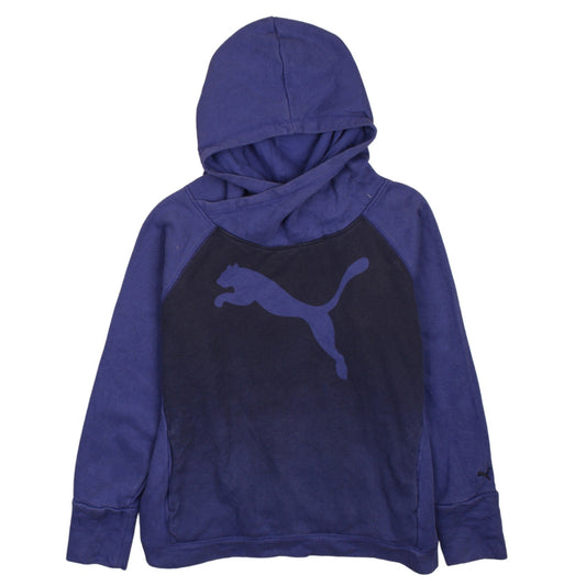 Womens UK Size 16 PUMA Blue Pullover Hoodie