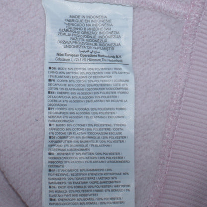 Womens UK Size 14 Nike Pink Pullover Hoodie