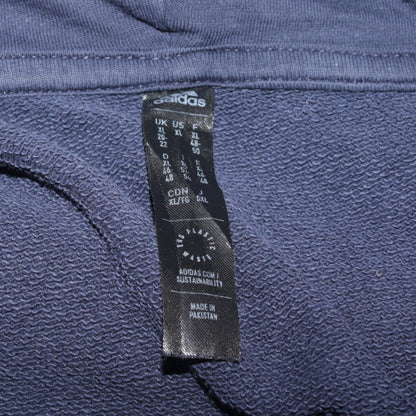 Womens UK Size 20 adidas Blue Full Zip Hoodie