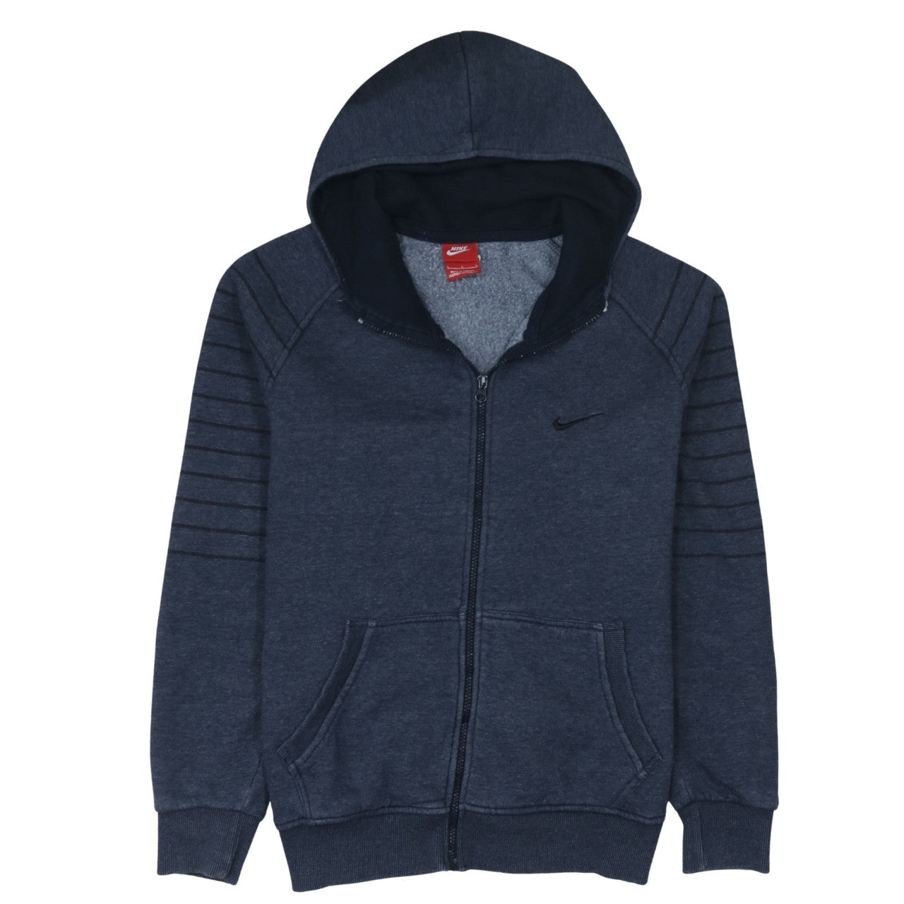 Mens UK Size L Nike Blue Full Zip Hoodie