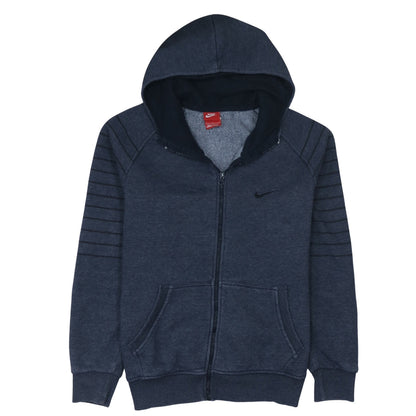 Mens UK Size L Nike Blue Full Zip Hoodie