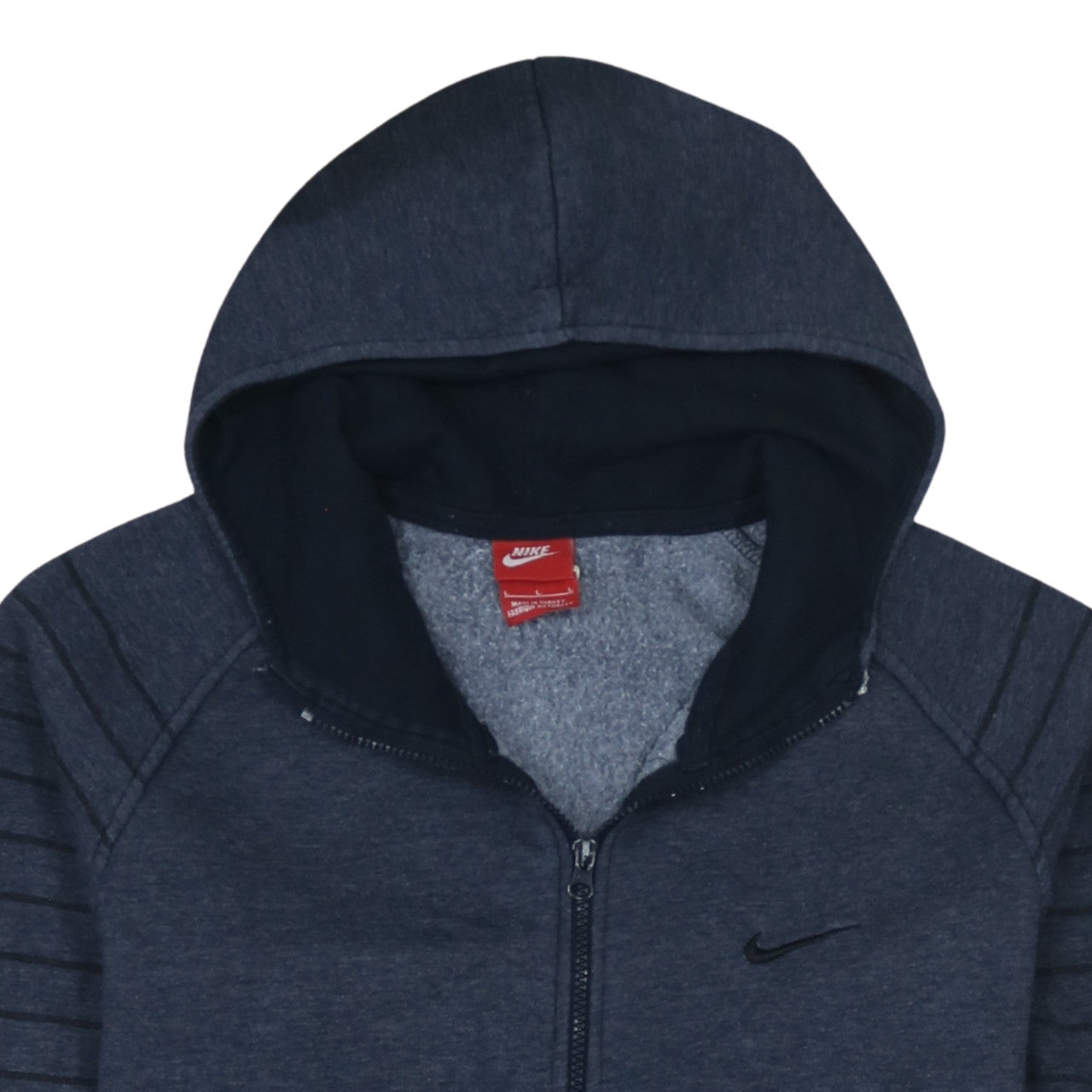 Mens UK Size L Nike Blue Full Zip Hoodie