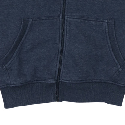 Mens UK Size L Nike Blue Full Zip Hoodie