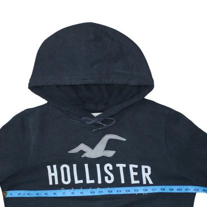 Mens UK Size M Hollister Black Pullover Hoodie