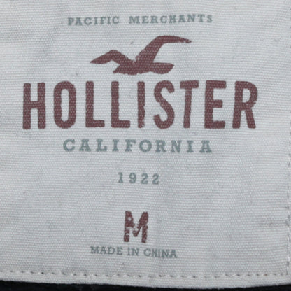 Mens UK Size M Hollister Black Pullover Hoodie