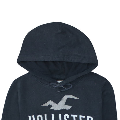Mens UK Size M Hollister Black Pullover Hoodie