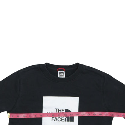The North Face Boys Black XL Pullover Crew Neck Graphic Sweatshirt