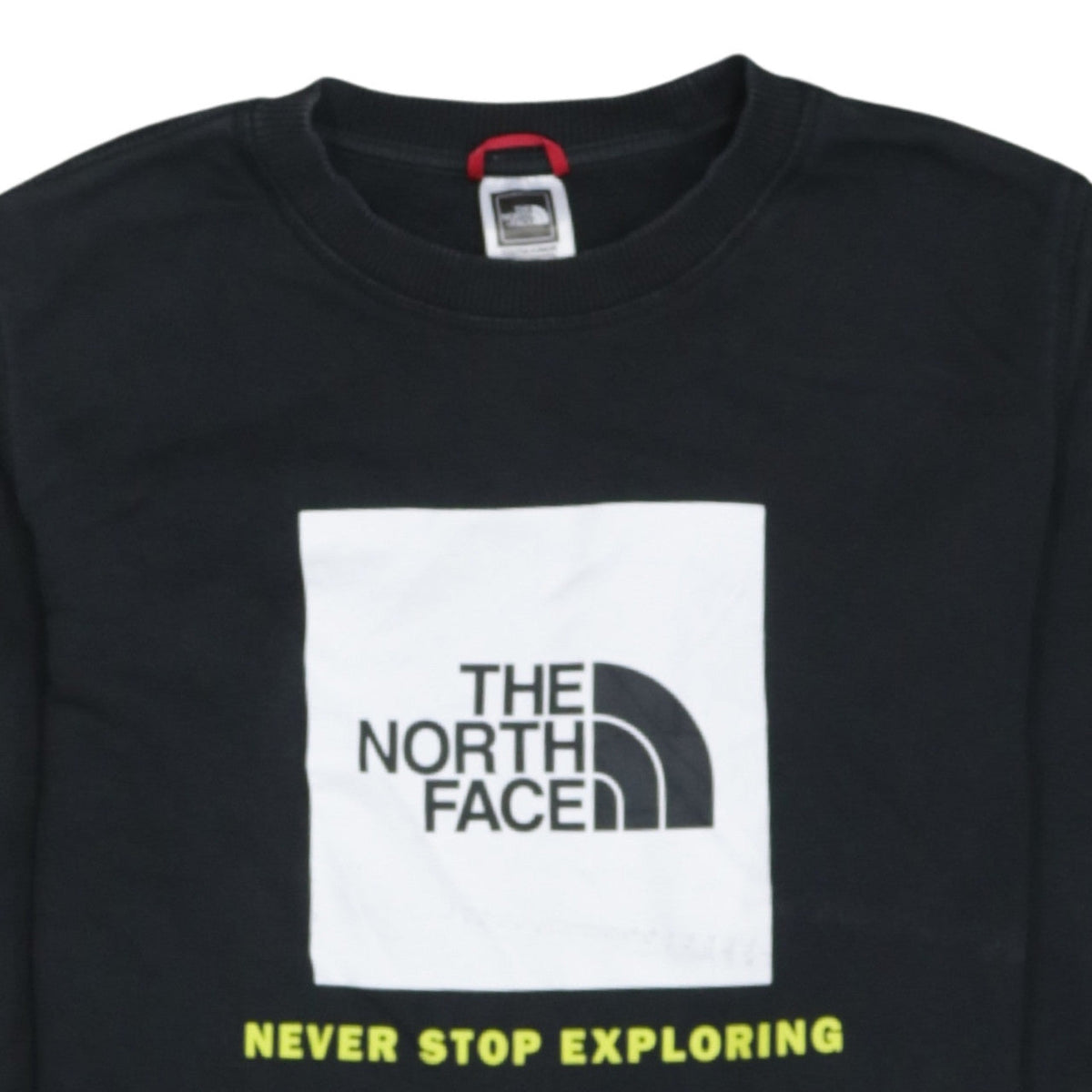 The North Face Boys Black XL Pullover Crew Neck Graphic Sweatshirt