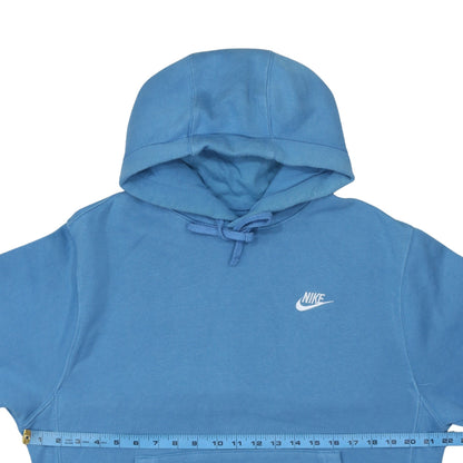 Mens UK Size S Nike Blue Pullover Hoodie