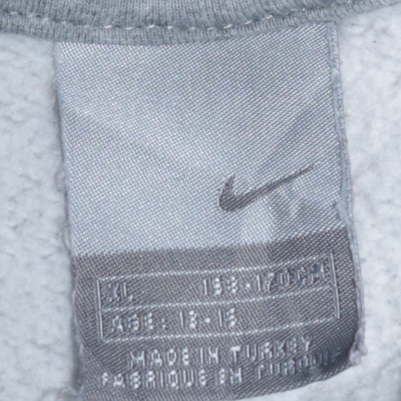 Boys UK Size 13-14 Years Nike Grey Pullover Hoodie