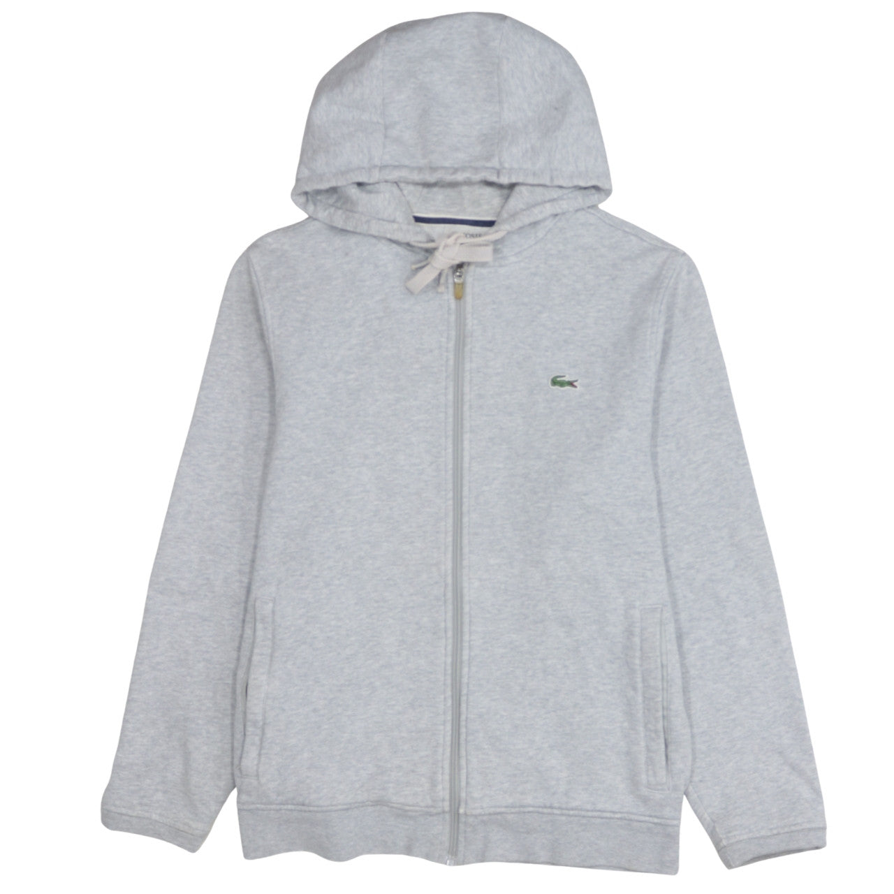 Mens UK Size M Lacoste Grey Full Zip Hoodie