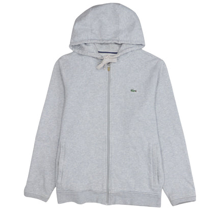 Mens UK Size M Lacoste Grey Full Zip Hoodie