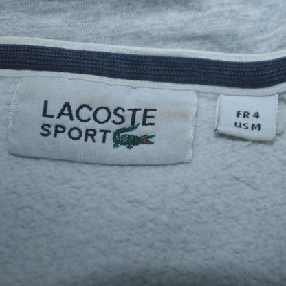 Mens UK Size M Lacoste Grey Full Zip Hoodie