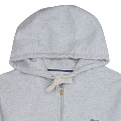 Mens UK Size M Lacoste Grey Full Zip Hoodie