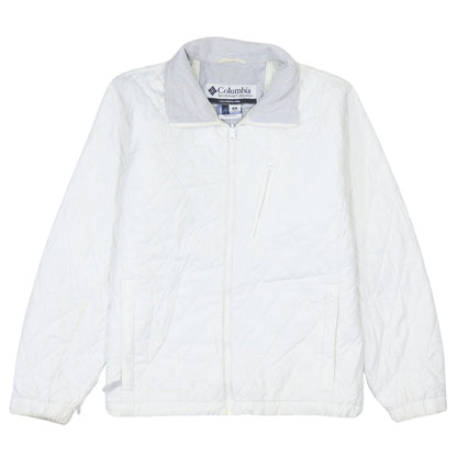 Womens UK Size M Columbia White Quilted Coat