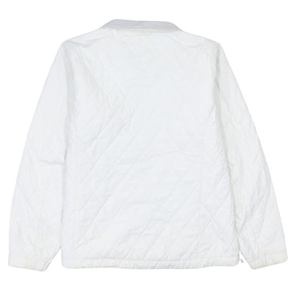 Womens UK Size M Columbia White Quilted Coat