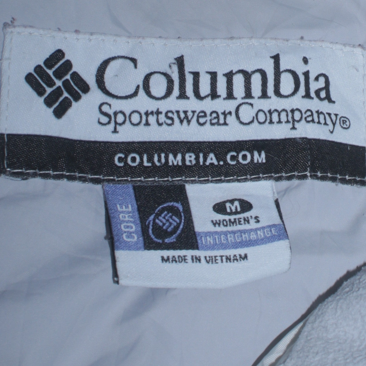Womens UK Size M Columbia White Quilted Coat