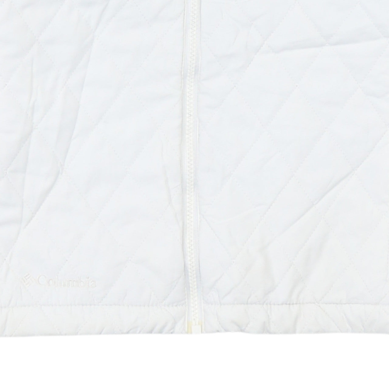 Womens UK Size M Columbia White Quilted Coat