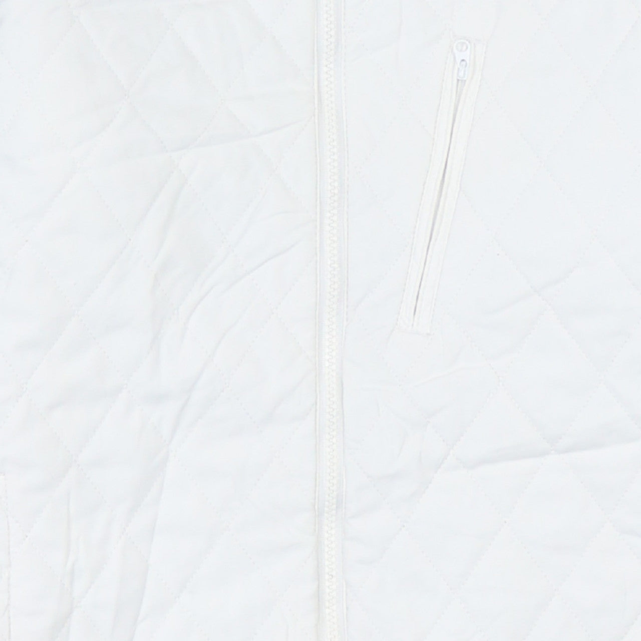 Womens UK Size M Columbia White Quilted Coat